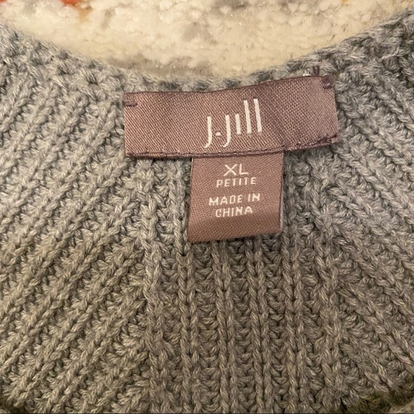 J. Jill gray knit loose sweater - Picture 2 of 8